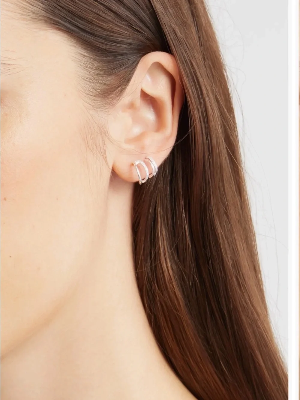 Nordstrom Set of 3 Demi Fine Dainty Huggie Hoop Earrings